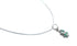 Southwest Turquoise Opal Flower Inlay Sterling Silver Snake Chain Necklace Set JX129145